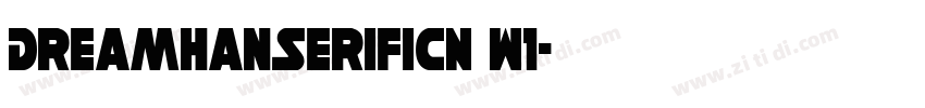 DreamHanSerifiCN W1字体转换